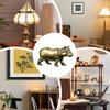 Miniatures Animal Figurines Small Hippo Animal Figurine Tea Pet Collectible Table Decoration Miniatures Animal Ornaments For