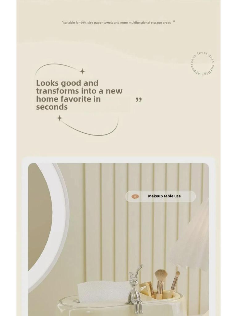 Kreative Multifunktionale Aufbewahrungsbox für Taschentücher und Fernbedienungen für Zuhause und Restaurant