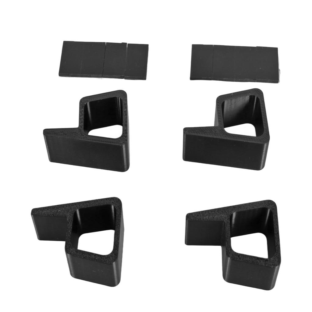 4pcs Game Console Horizontal Version Heightening Bracket Slip Resistant Wear Proof Accessories for Xbox One S X Black