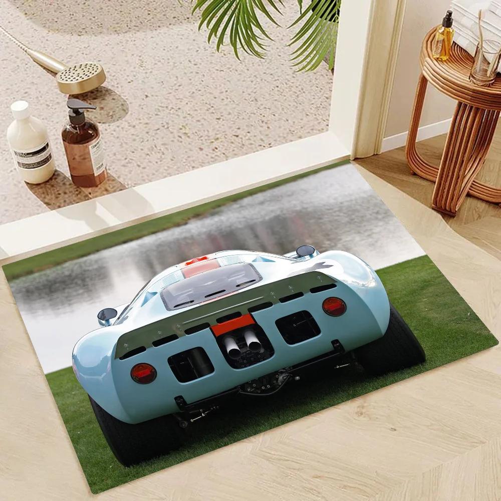 1 pezzo Tappetini Assorbenti Antiscivolo per Bagno Auto da Corsa Gulf Decorazioni per la Casa Tappeti Tappetini per Pavimento Cucina Casa