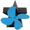 4 Blade Thermal Ht Powered Wood Stove Fan Fireplace Accessory for Ht Distribution