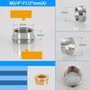 Hongtu M20 M22 M24 a 1/2" 3/4" Connettore Aeratore Rubinetto in Ottone - Filettatura Maschio&Femmina Fine/Grossa | Adattatore Risparmio Idrico per Rubinetto Cucina