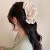 Sweet  Rose Bow Hair Clip For Women Girls Mesh Gentle Elegant Shark Clip Temperament Versatile Hair Accessories Gifts