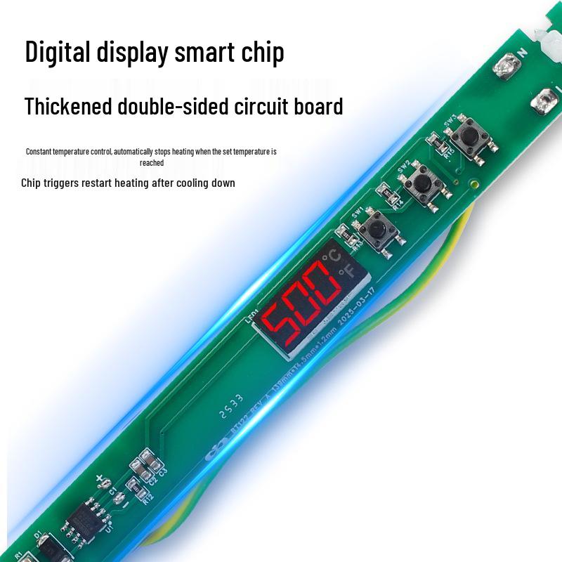 High-Power 200W Digital Soldering Iron with Temperature Control, US/EU Spec, 150W for Home Use