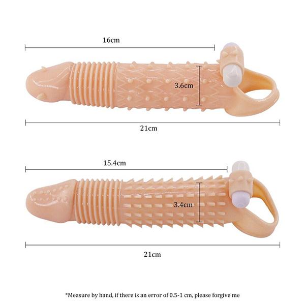 Penis Extender Enlarger Penis Vibrator Ring Sex Toys For Men Erection Silicone Clitoris Stimulate Cock Vibrating Ring