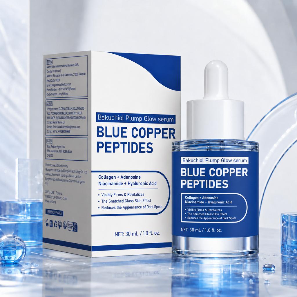 Blue Peptide & Bone Chilosan Plum Brightening Essence Provides Long-Lasting, Deep Hydration, Improves Rough Skin Texture, and Re