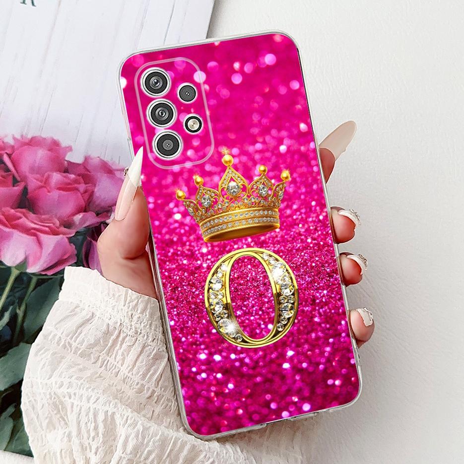 For Samsung Galaxy A13 4G Case SM-A135F Luxury Crown Letters Cover Soft Silicone Phone Case For Samsung A13 A 13 5G A136B Fundas