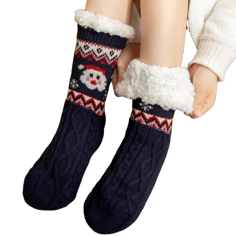 Warm Acrylic Winter Floor Socks Perfect For Elderly Kids Christmas Home Decoration Snow Sleep Essential