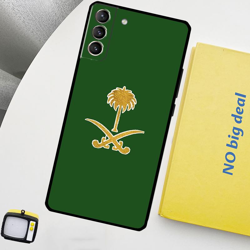 Kingdom of Saudi Arabia Flag Phone Case For Samsung Galaxy S24 Ultra S20 S21 S22 S23 Plus S9 S10 S24 FE S25 Ultra Cover
