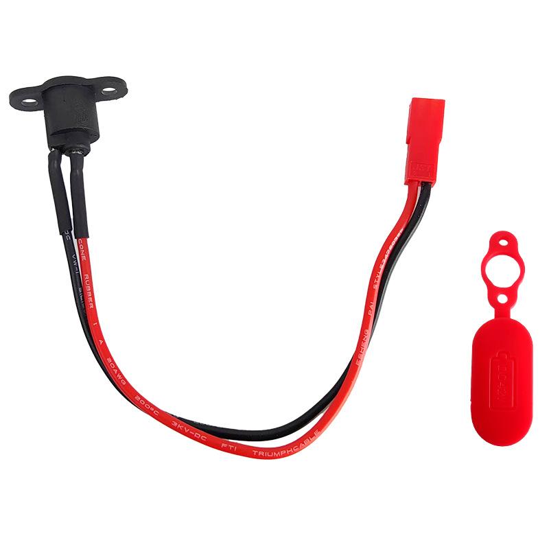 

1 Комплект Порт для зарядки электросамоката, Пластиковое зарядное отверстие, Водонепроницаемая крышка, Пылезащитная заглушка, Силикон для аксессуаров M365 one size