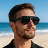 New European and American toad sunglasses men's personalized metal glasses legs trendy outdoor sunglasses men