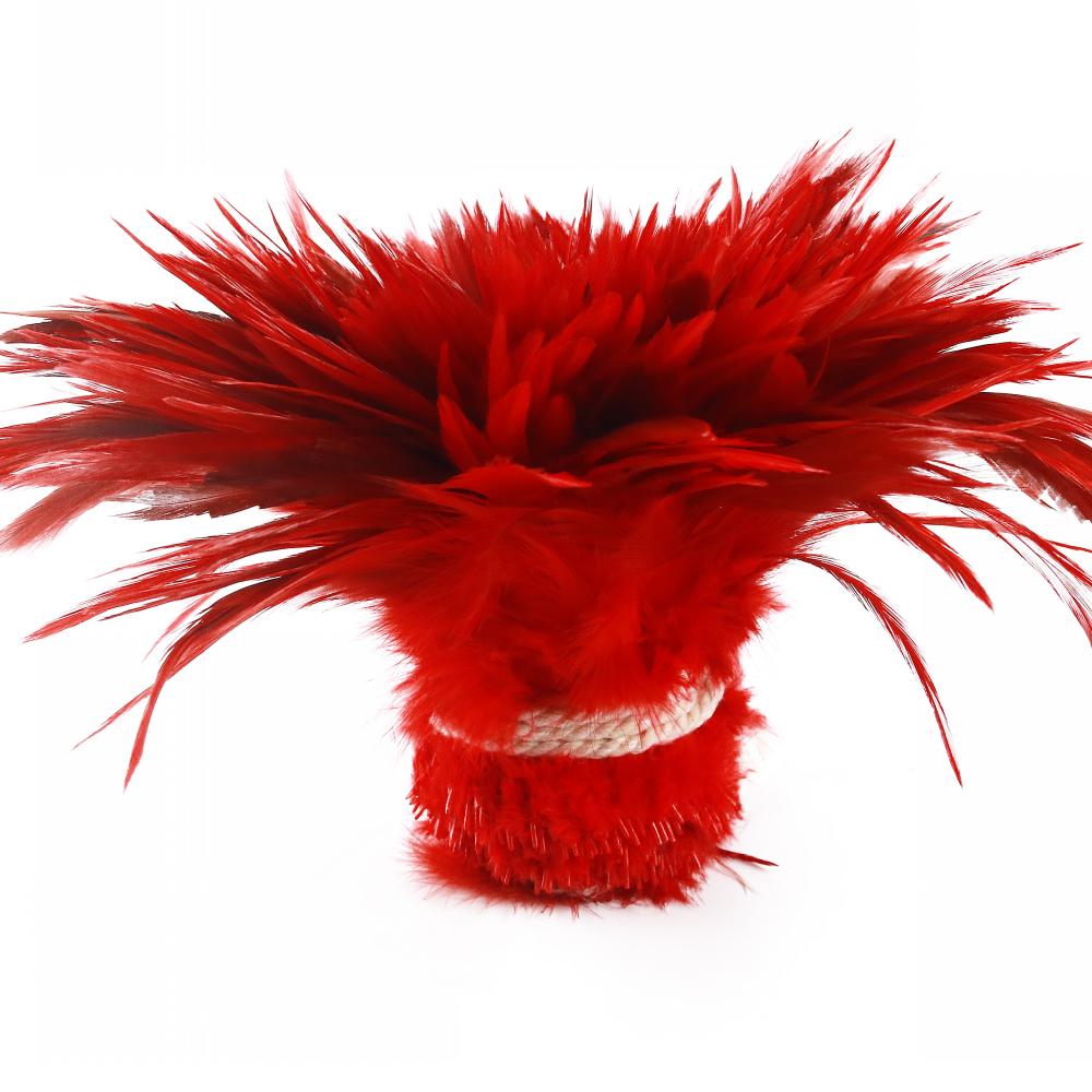 13 Color Natural Chicken 5-6 Inch Strip Strung Rooster Feathers for Craft Supply