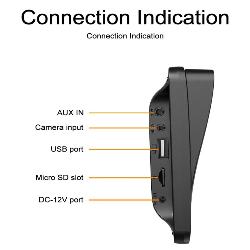 7"Portable Wireless Carplay Android Auto Screen HD Car Radio Multimedia Video Player Rear Reversing Camera DVR