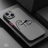 Lustiger Cartoon-Mann Coole Hülle Für Apple iPhone 15 11 14 13 12 Pro 7 XR X XS Max 8 Plus 6 6S SE 2022 15Pro Schwarz Matt Handy Hülle