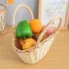 Traditional Wicker Basket Offering Durability And For Everyday Use In Shopping And Outdoor Activities 6XDE