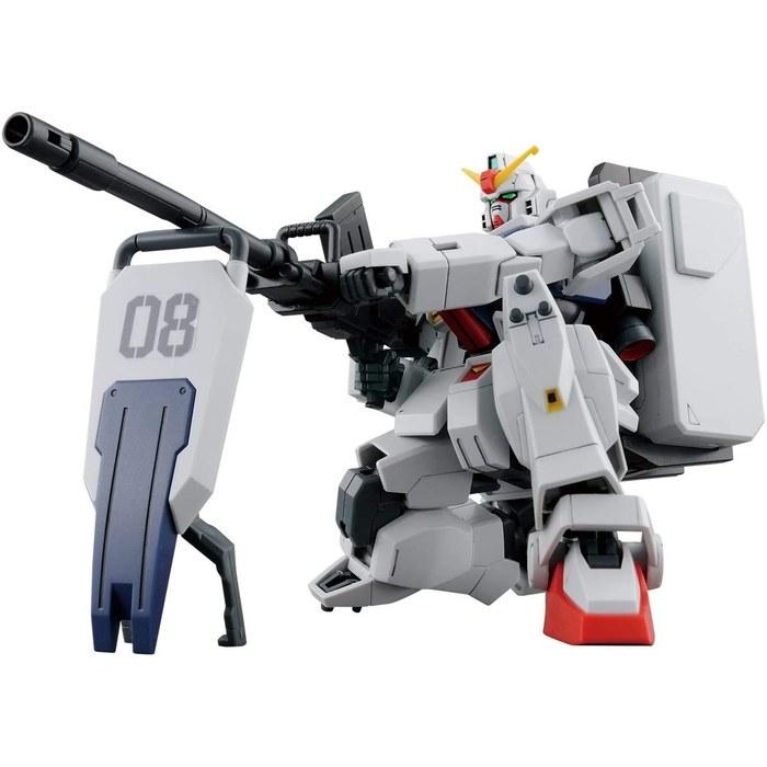BANDAI SPIRITS HGUC Mobile Suit Gundam 08th MS Team Ground Combat Gundam 1/144 Scale Color-Coded Plastic Model Kit, Multicolor (1 Kit)
