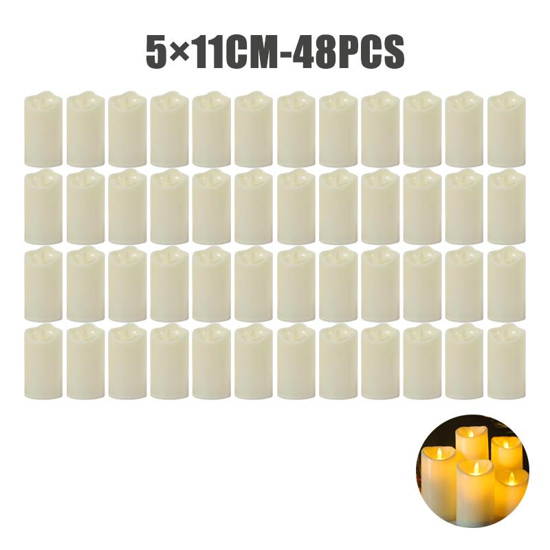 Flameless LED Candle Creative Ing Led Tea Light Warm White Flameless Candle Wedding Season  Decor Candle Light