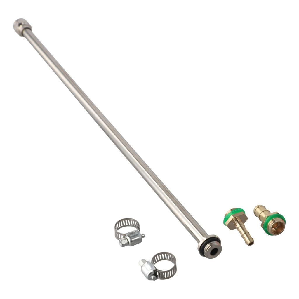 44 Inch Sprayer Wand with Brass Hose Connectors and Adjustable Spray Nozzle Lockable Switch Handle for Comfortable Extended Use