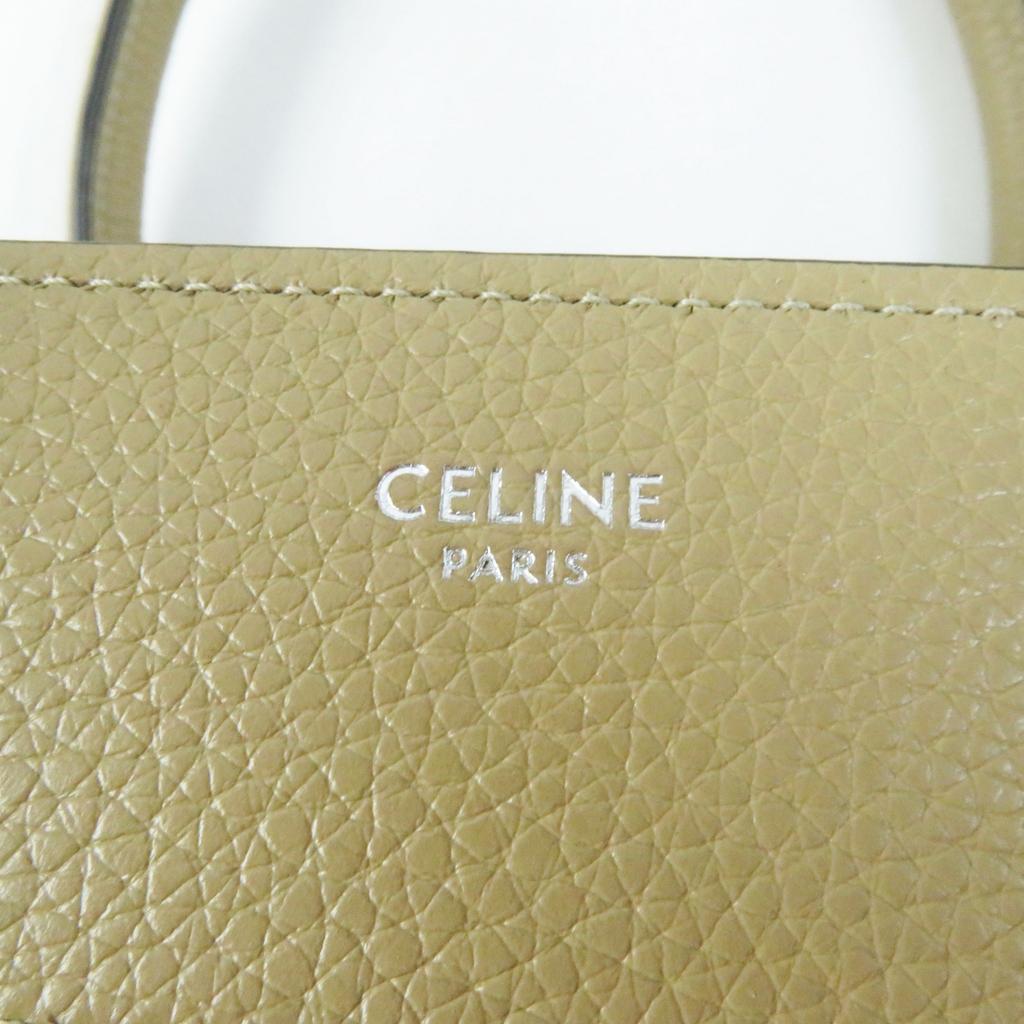 Excellent CELINE Handbag Luggage micro shopper Calfskin Women 18979 Used