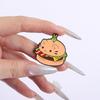 Cat Burger Enamel Pins Custom Cute Cat French Fries Brooches Lapel Badges Clothes Animal Jewelry Gift for Kids Friends