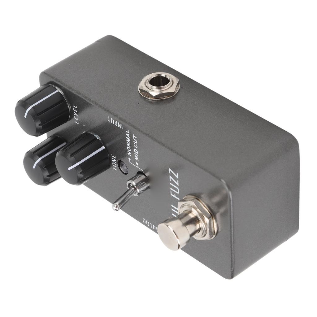 Electric Guitar Fuzz Pedal with Adjustable Volume Tone Gain Control Knob Compact Effect Pedal Non Slip Rubber Pad DC9V