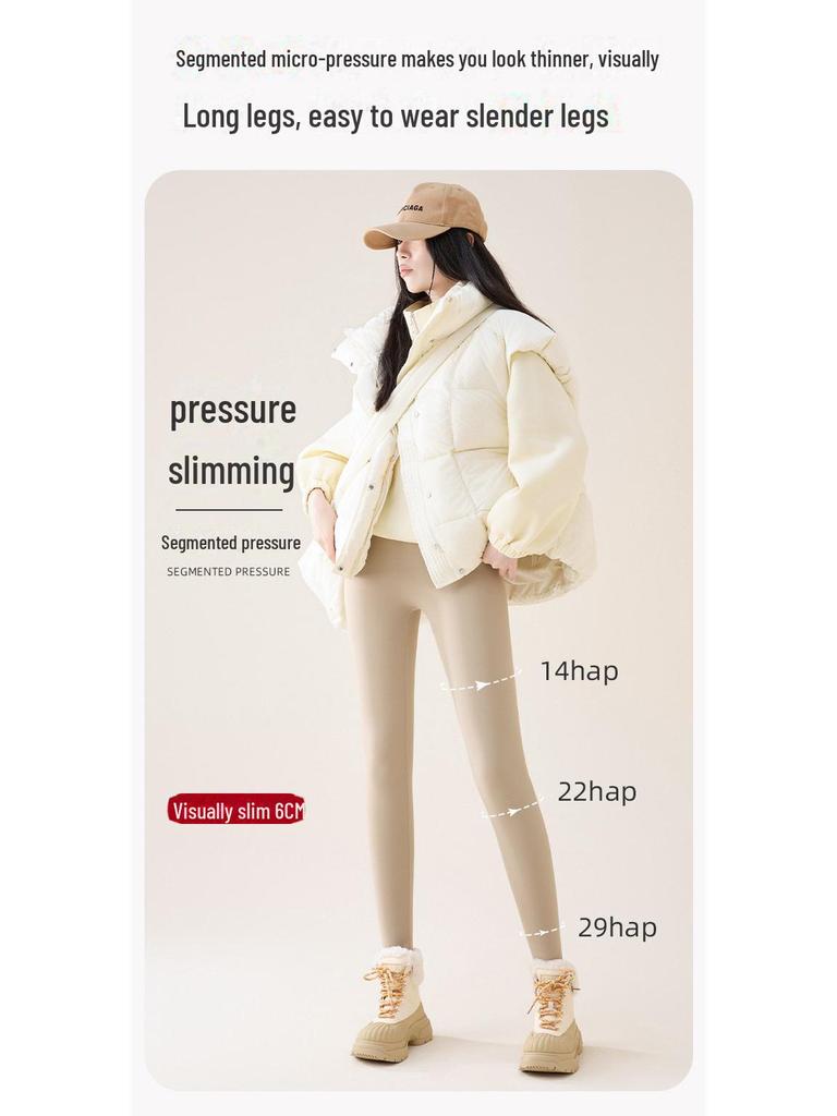 Women's Plush Shark Pants: Cozy High-Waist Barbie Yoga Leggings for Autumn & Winter