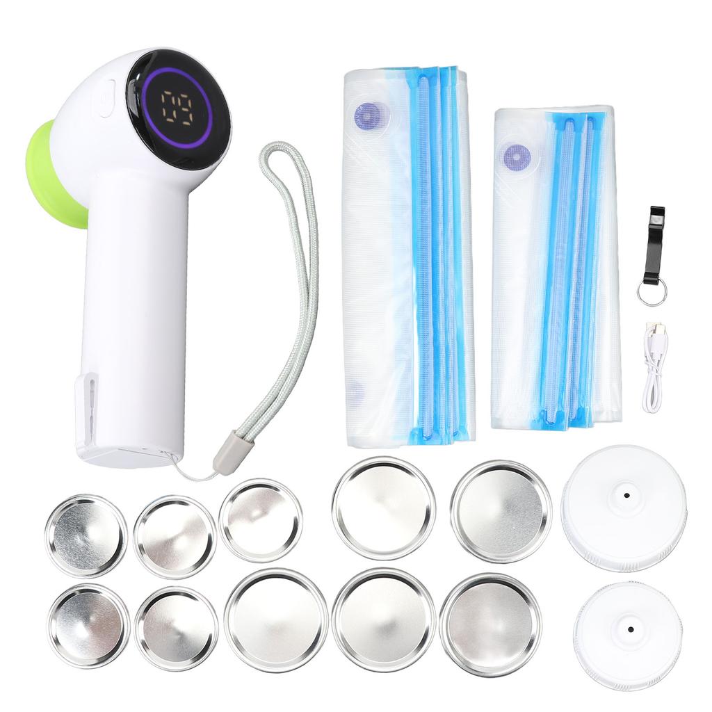 Ręczna zgrzewarka próżniowa 3,5 l Przepływ ?Wielofunkcyjna maszyna do pakowania próżniowego 60kpa do słoików Mason i pudełek