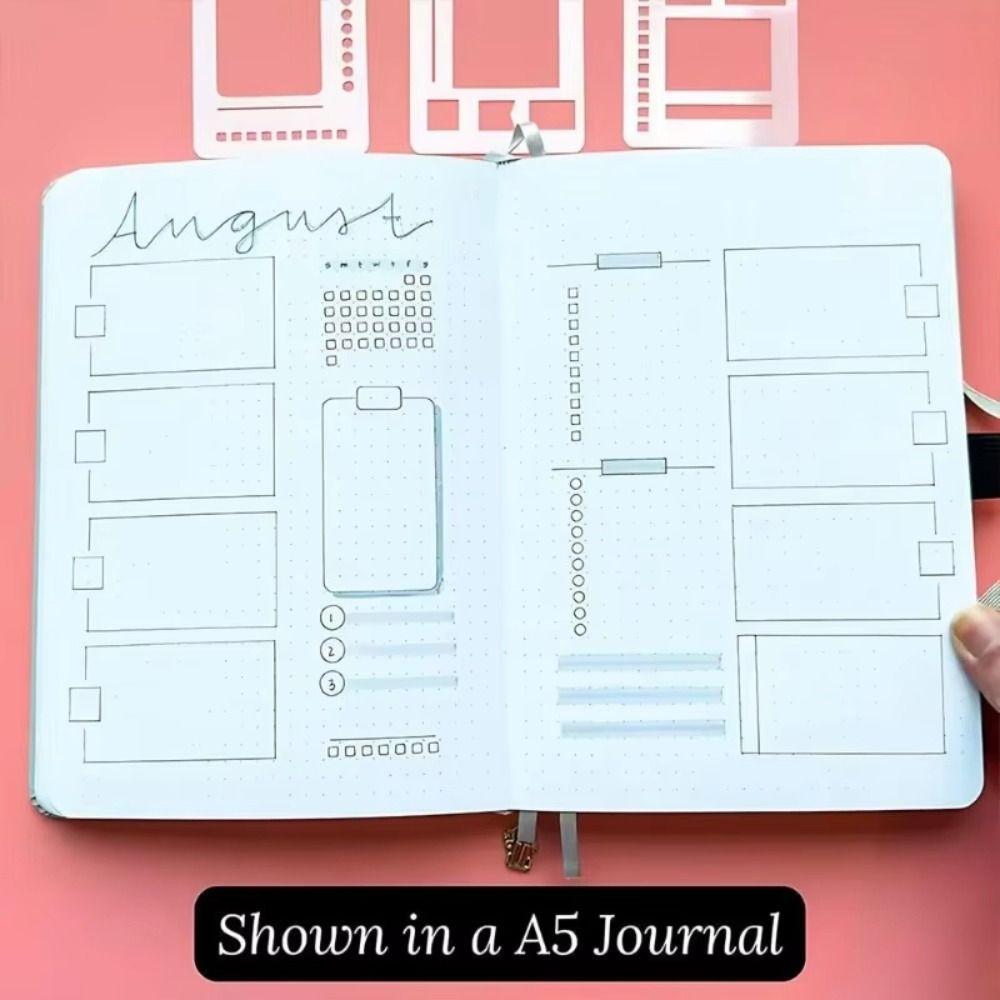 Multifunctional Handmade Template Ruler Dot Grid Log Planning Template  Scrapbooking