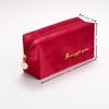 Velvet Makeup Bag Set: High-Capacity, Four-Piece Luxury Cosmetics Storage