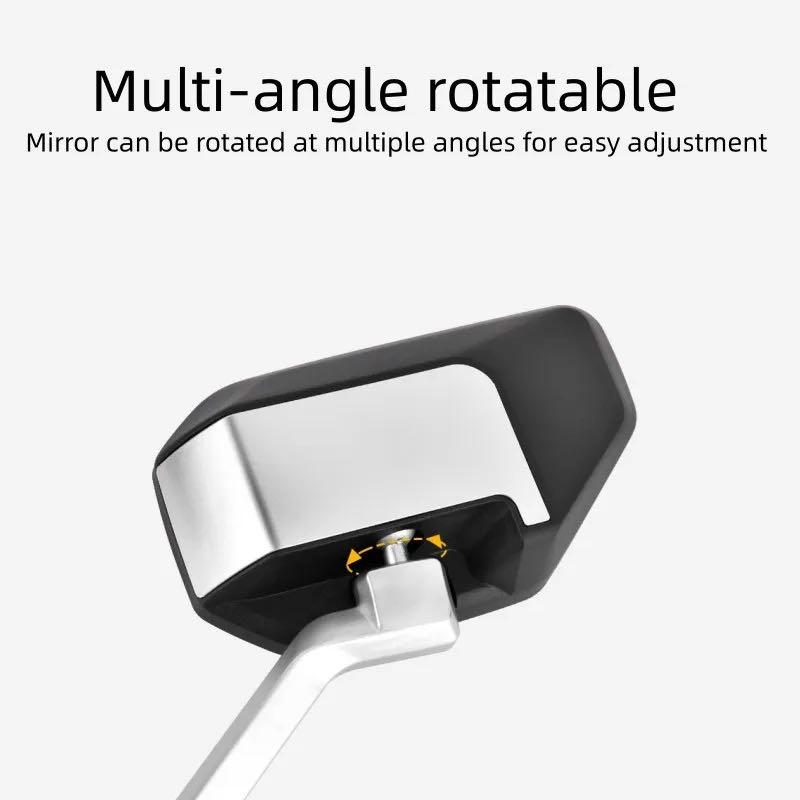 8MM Rear View Mirror Bike Cycling Clear Wide Range Mirror Convex Rearview Mirror Cycling Electric Bicycle Accessories