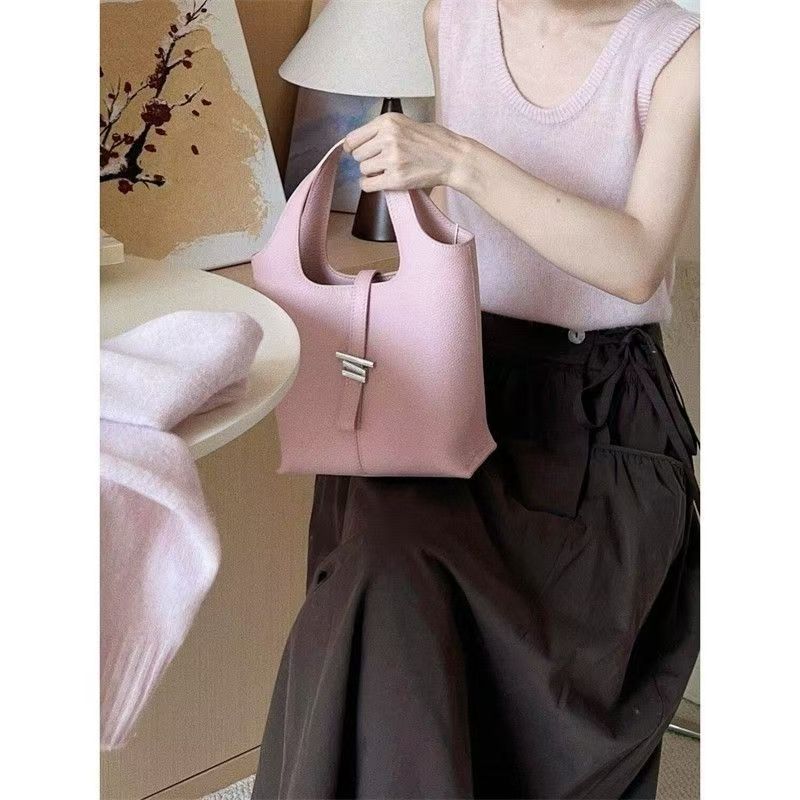 Fede Sissi Wind Chimes Female Commuter Vegetable Basket Large Capacity Handheld Shoulder Bag Female