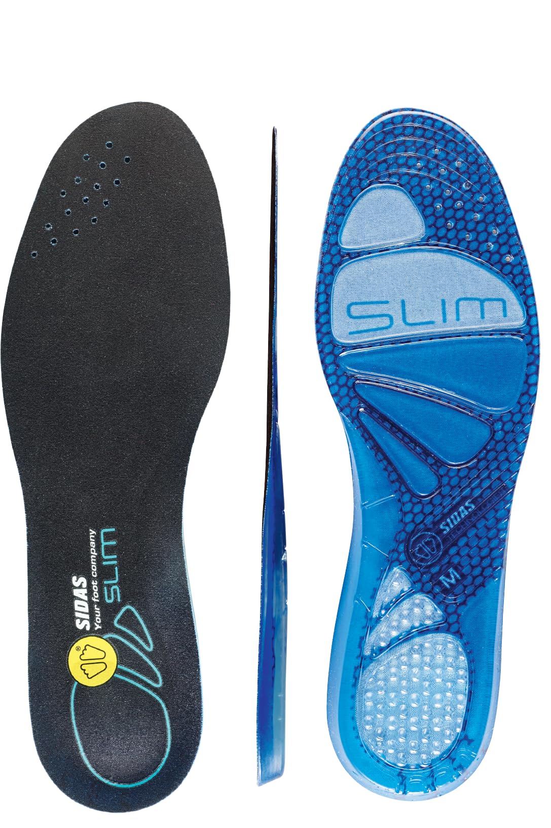 SIDAS Гелевая стелька Cushioning Gel Slim S (23,5см-24,5см) 37862661 Основная стелька, Тонкая, Антибактериальная, Моющаяся