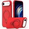 For iPhone Air Case Compatible with MagSafe Kickstand PC+Silicone Phone Cover
