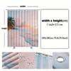 Tropical Sunset Beach Scene Shower Curtain 12 Hooks, Machine Washable Beach Theme Decorative Bathroom Shower Curtain