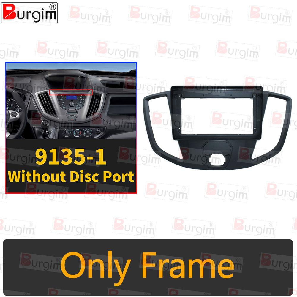 

Car Radio Fascias Frame For Ford Transit Van 2014-2018 9 inch 2DIN Vihicle Stereo Panel 16PIN Harness Wire Power Cord Canbus Only frame-1