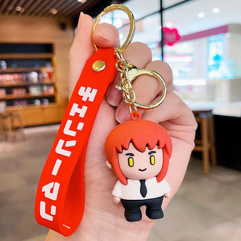 Man Charming Chainsaw Pochita Keychain Delightful Anime Accessory Character