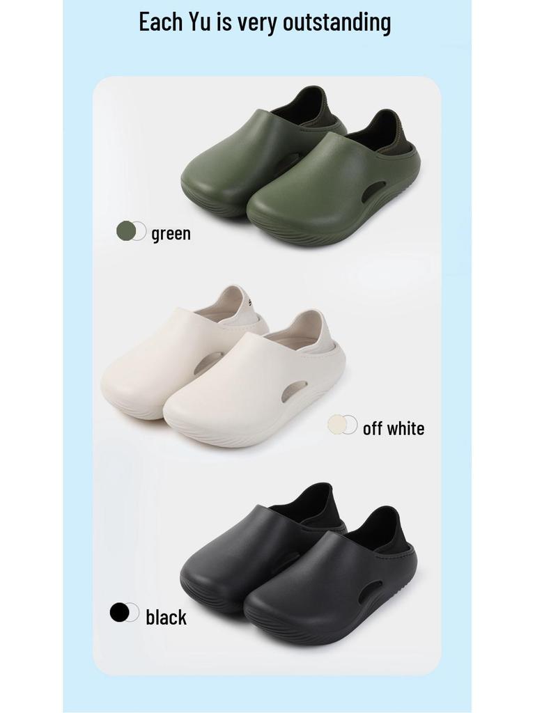 2025 Stepping-on-Clouds Geschlossene Zehenpartie Paar-Sandalen, Neuer Sommerstil, Dicke Sohle Damen Weiche Küchenschuhe