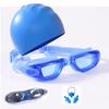 KND Black Silicone Prescription Swim Goggles Set