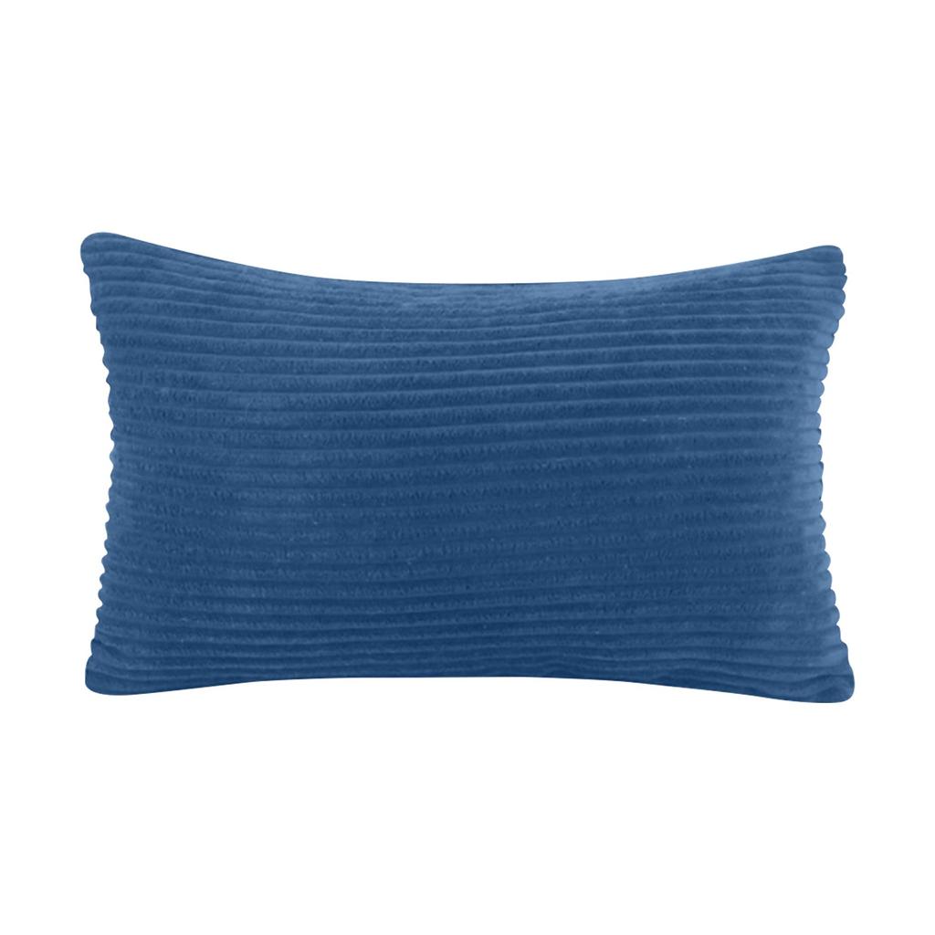 Têxtil para o lar: Veludo Cotelê Macio, Veludo Listrado, Capa de Almofada Retangular Embelezada