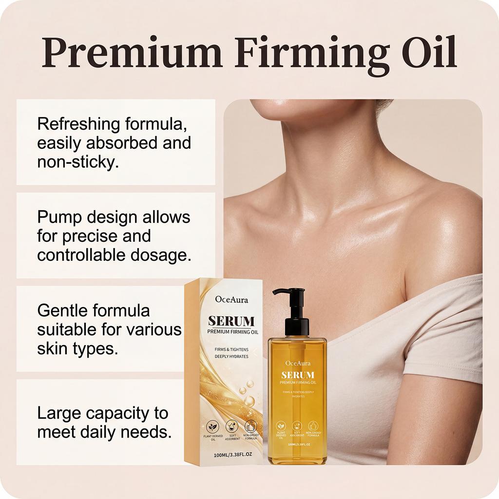 OCEAURA Skin Nourishing Oil, Natural Plant Extract, Lightweight & Non-Greasy, Fast Absorbing for Daily Body Care, Hydrating Face & Body Massage Oil