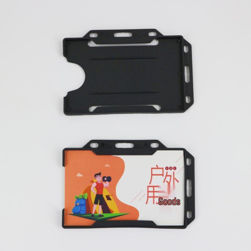 

Чорний шкіряний висувний брелок-бейдж з пружинною пряжкою для рюкзаків