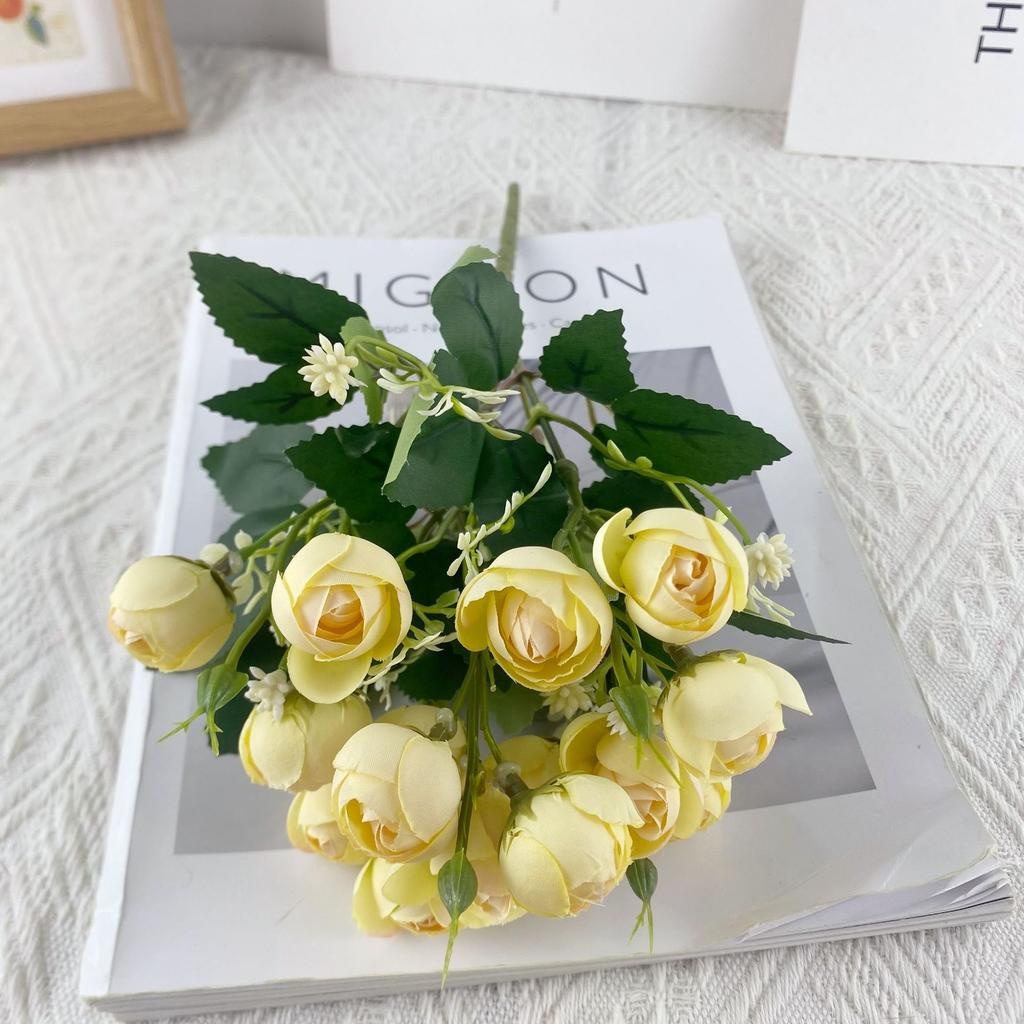 10pcs Direct Sales Simulation 15-Head Hennessy Xiaofu Bundle Simulation Flower Home Wedding Photography Camping Decoration