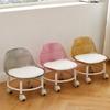 Transparent Low Chair Simple Backrest Seat New Small Stool  Household