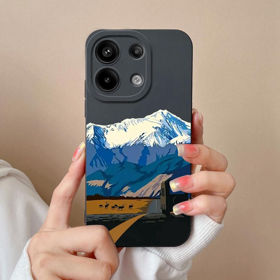 Phone Cases For Xiaomi Redmi Turbo 3 13 A3 Note 13R 5G 13 Pro Bumper Fashion Leopard Print Cover High Quality Soft Silicone Shockproof Shell For Redmi