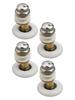 4pcs Shower Room Roller Pulley Bathroom Sliding Glass Door Wheels Nylon Copper Roller Eccentric Wheels Bathroom Accessories