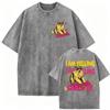 Gewaschenes T-Shirt Dungeon Crawler Carl Spiel Fans T-Shirts Herren Damen Kurzarm Tees