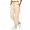Women's Loose Fit Sweatpants with Elastic Waistband and Cuffed Hem for Casual and Athletic Wear