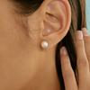 Lunne 14K Wendbare 8mm Perlenohrringe (14 Karat Gold) #Lfe15