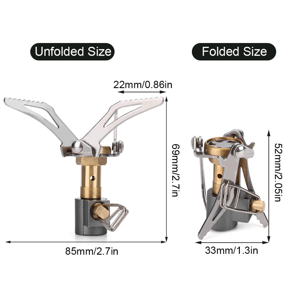 Portable Mini Outdoor Folding Durable Metal Camping Gas Cooking Stove Furnace Burner
