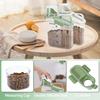 Dog Food Container Small, Pet Food Container with Airtight Pour Spout, Cat Food Storage Container with Measuring Cups, Portable Small Dog Food